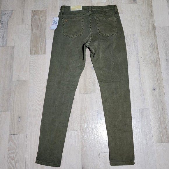 Michael Kors Izzy Skinny Jeans Safari Green Womens 6 - Picture 5 of 10